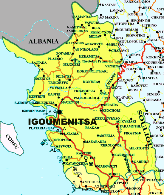 Igoumenitsa Mappa Igoumenitsa Cartina